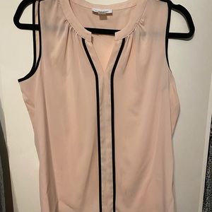 Iight pink sheer business tank